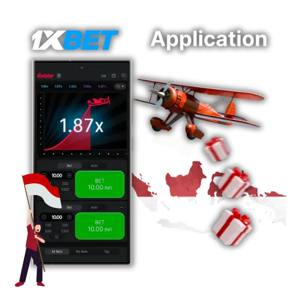 Penerbang di Aplikasi 1xBet